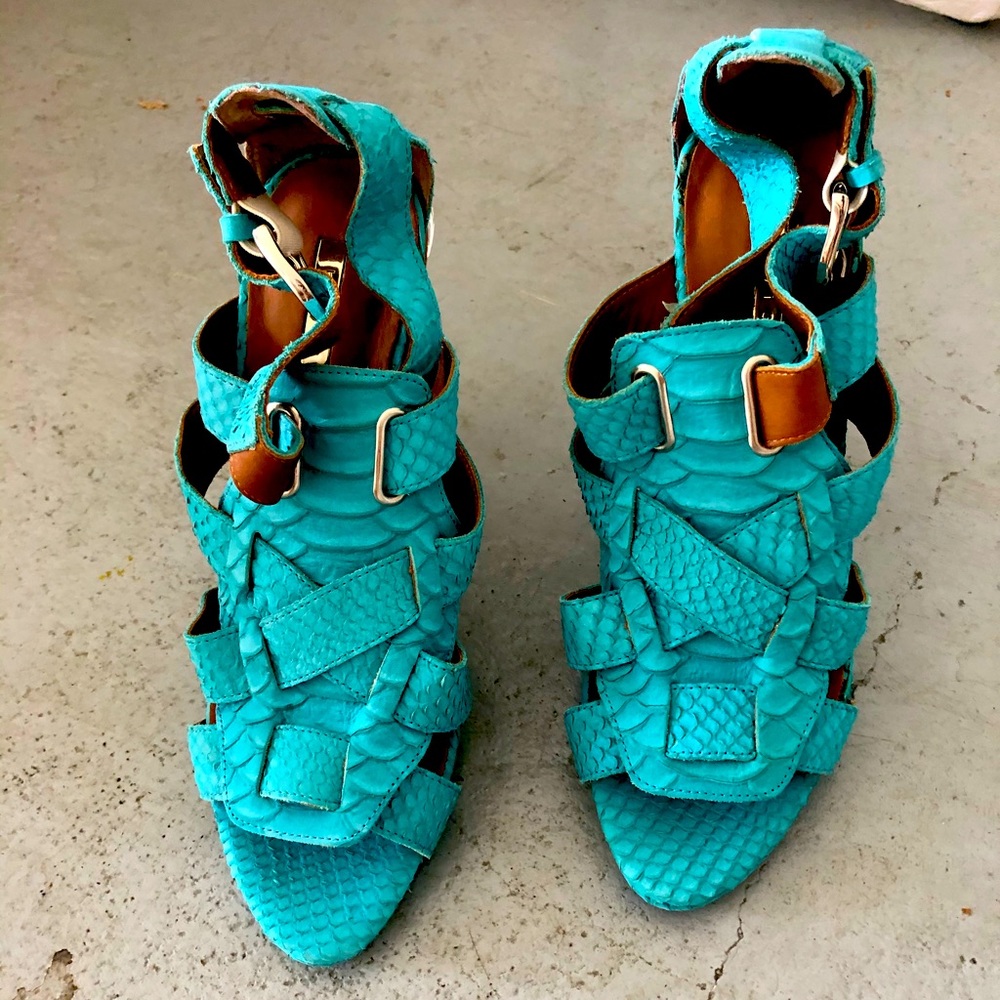 Real leather heels